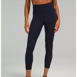 Lululemon Wunder Train contour fit leggings Deep Navy